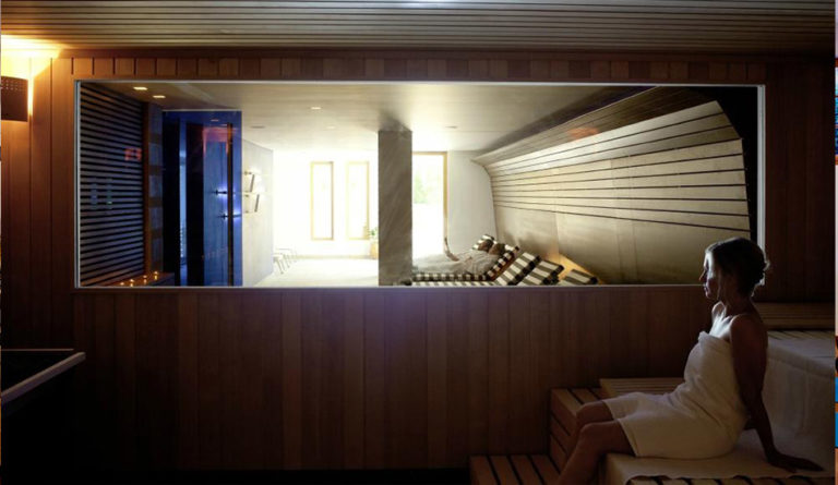 Spa with sauna and steam bath