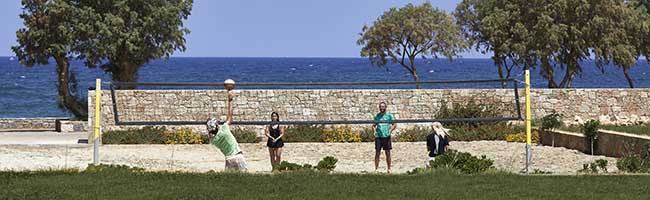 sports facilities in Kalimera Kriti Hotel, beach volley court